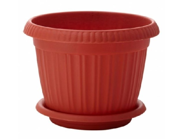 Горшок для цветов Таити д 280 мм с подставкой №6 терракотовый  41028/14